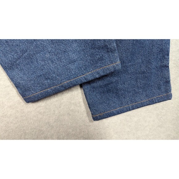 LL Bean Women Jeans 12x25 Reg Floral Flannel Lined Double L Relaxed Fit Straight - Picture 14 of 16